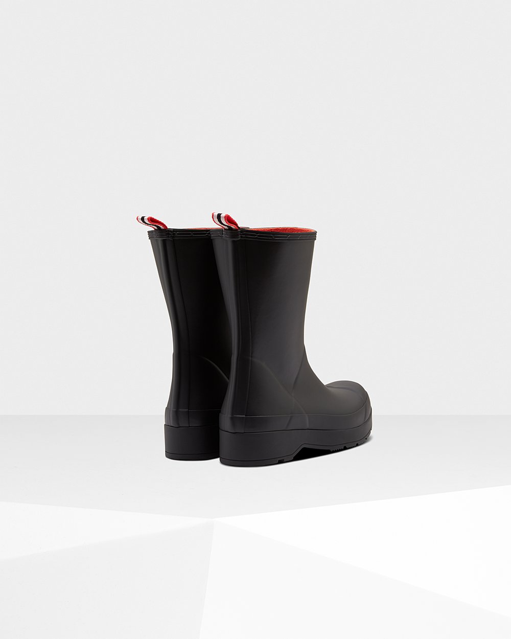 Hunter Play Støvler Herre Sort | Original Insulated Mid-Height Rain | XZPQJ-3629